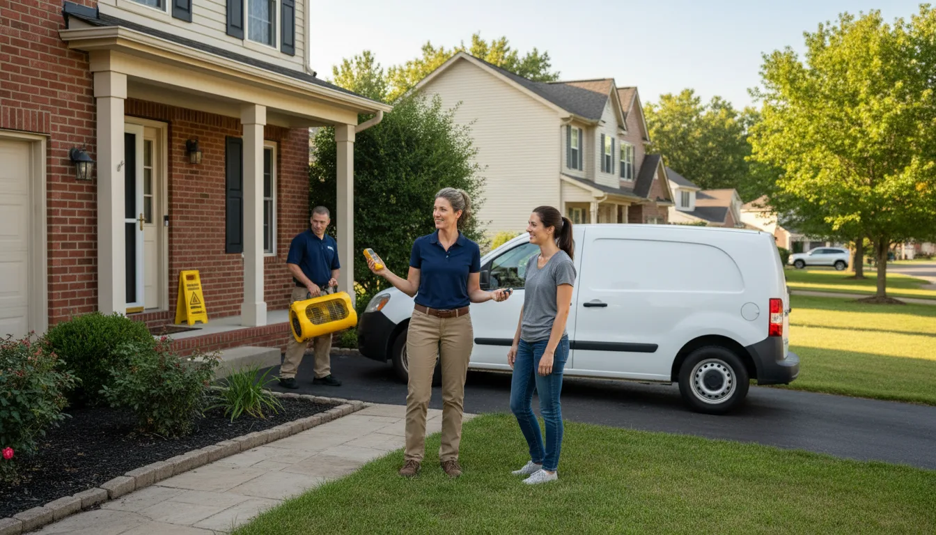 Residential water damage restoration in Malcolm, NE